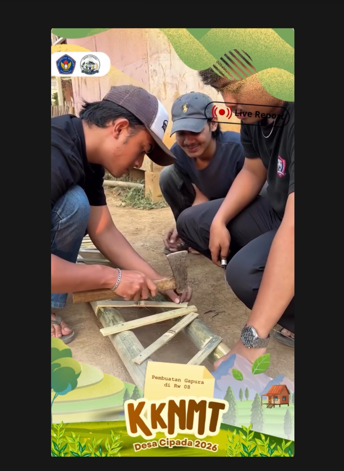 Semangat Gotong Royong Mahasiswa Universitas Nurtanio Bandung Menyambut HUT ke-81 Kemerdekaan RI