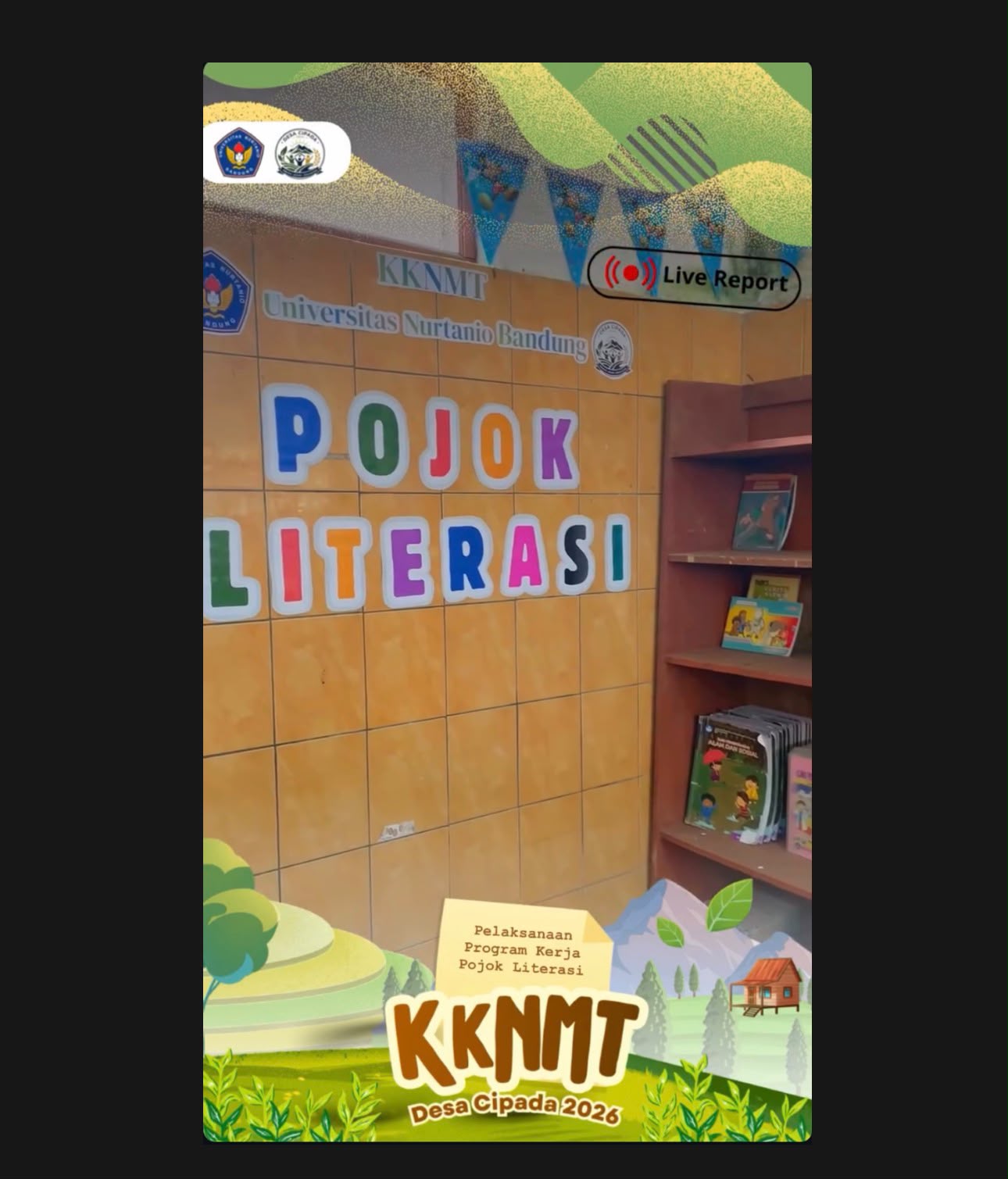 Meningkatkan Minat Baca Siswa SDN 1 Cipada melalui Program Pojok Literasi KKNMT 2026