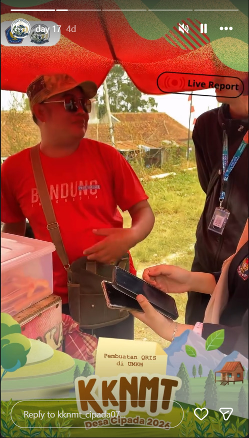 KKNM-T Universitas Nurtanio Bandung Dorong Digitalisasi UMKM Desa Cipada melalui Pembuatan QRIS