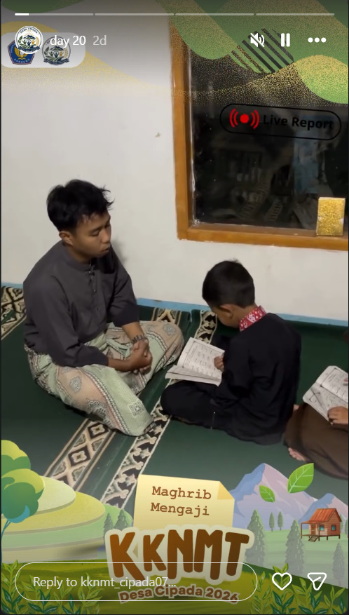 Maghrib Mengajar Mengaji Rutin Bersama Anak-Anak Desa Cipada